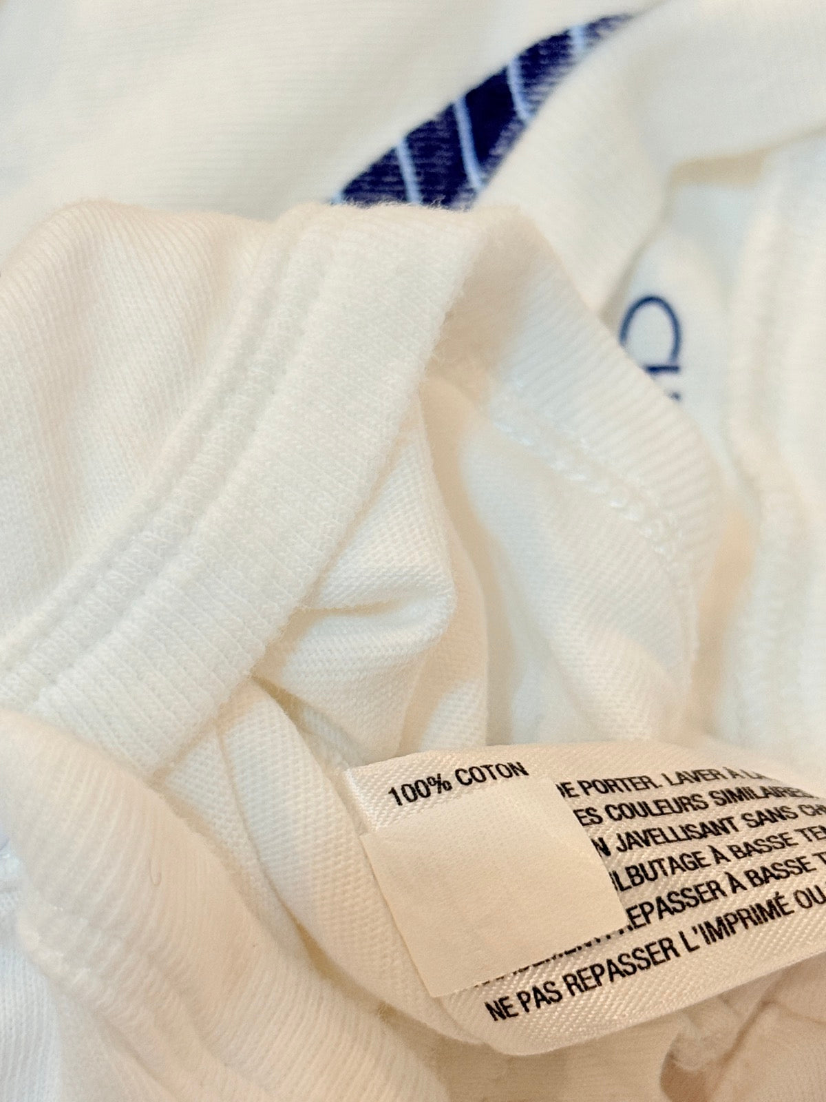 Cherokee White Tie Print Bodysuit NB