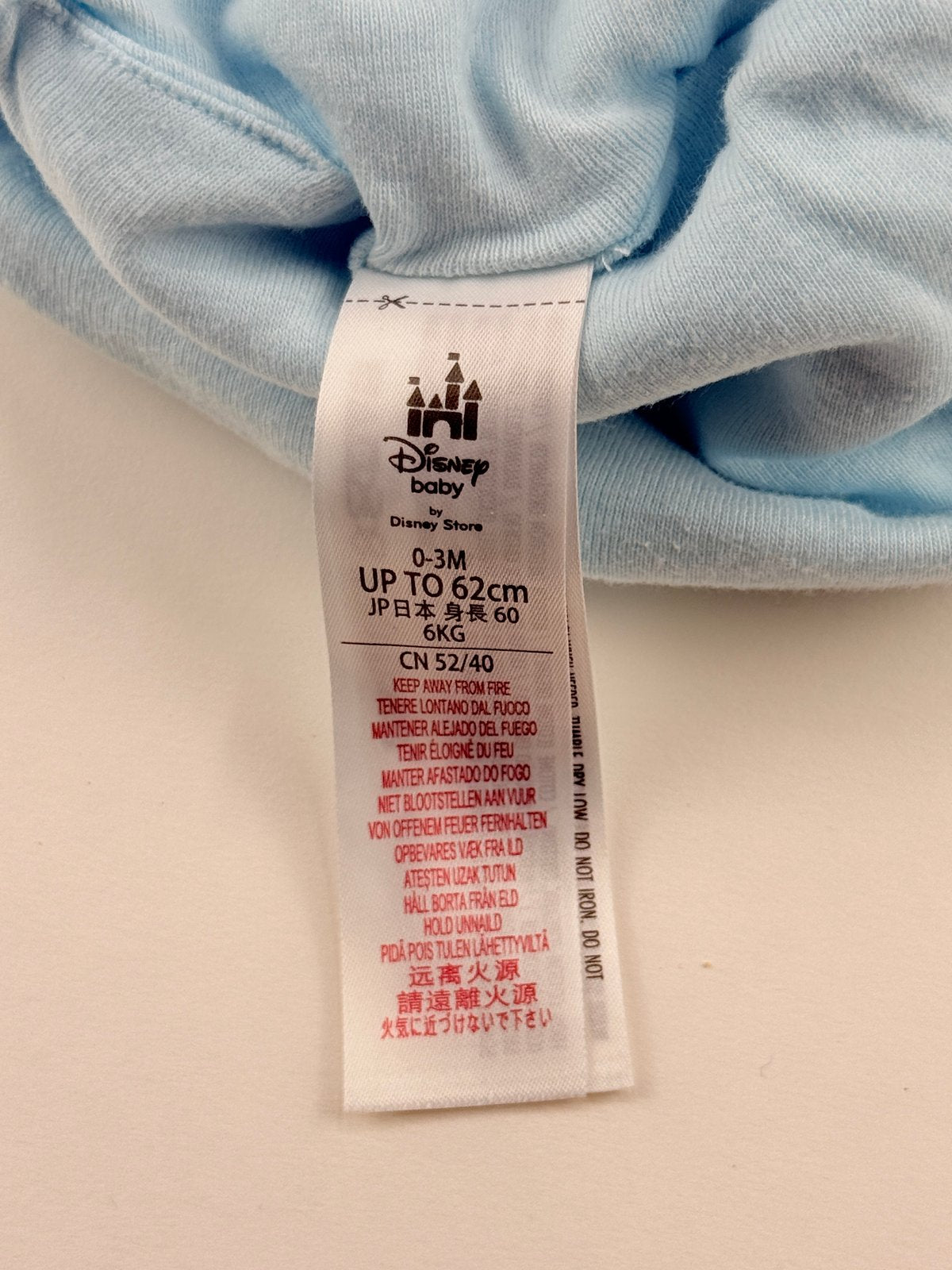 Disney Baby Light Blue Knot Hat 0-3M