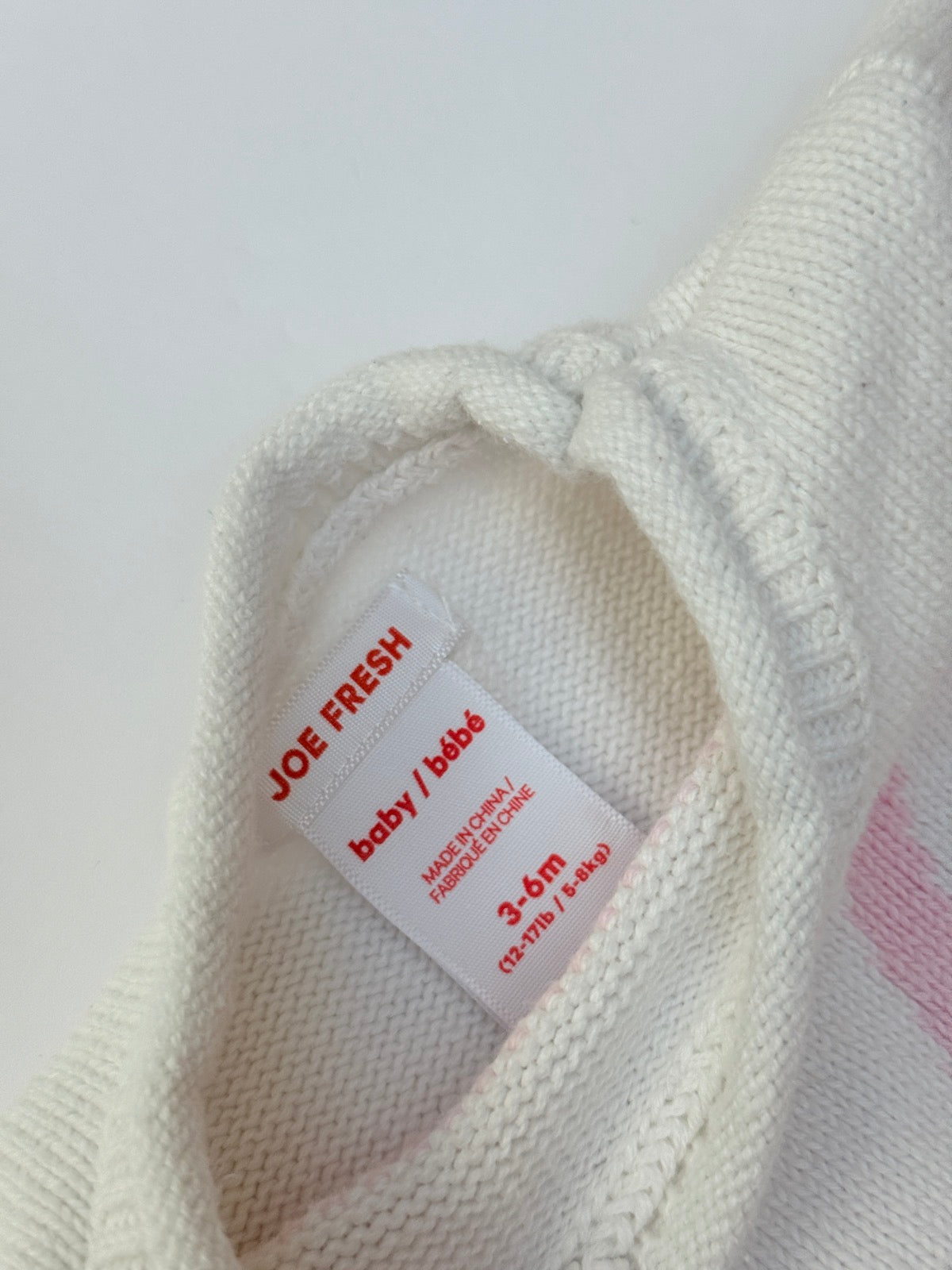 Joe Fresh Bunny Sweater Dress 3-6m