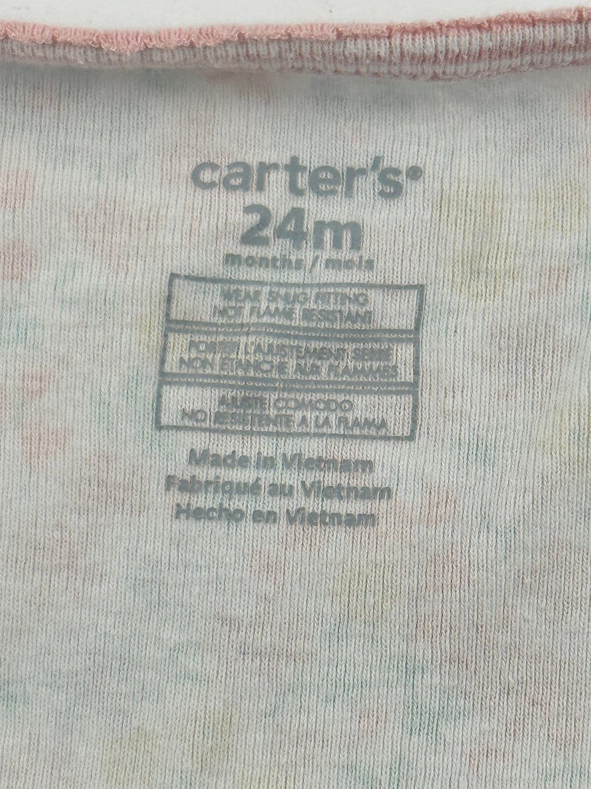 Carter's Floral Zip-Up Pajamas 24M