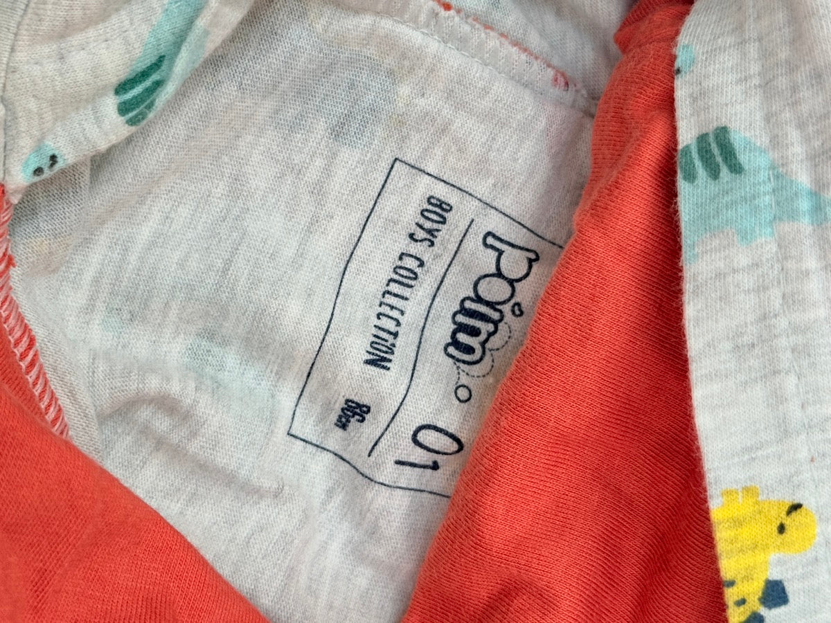 Pom Boys Collection Dinosaur Hoodie Tee 1-2Y