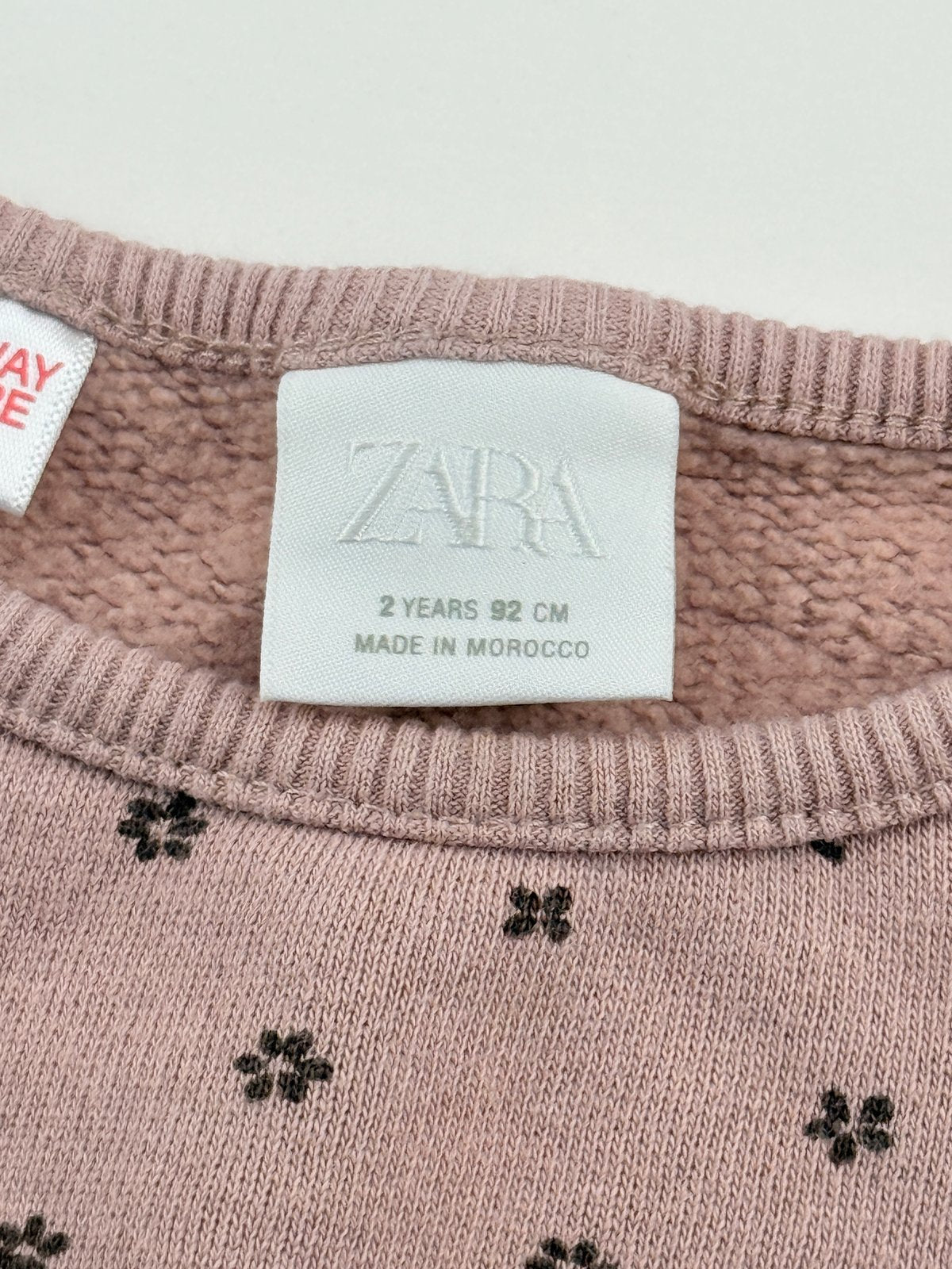 Zara Floral Pink Sweatshirt Size 2T
