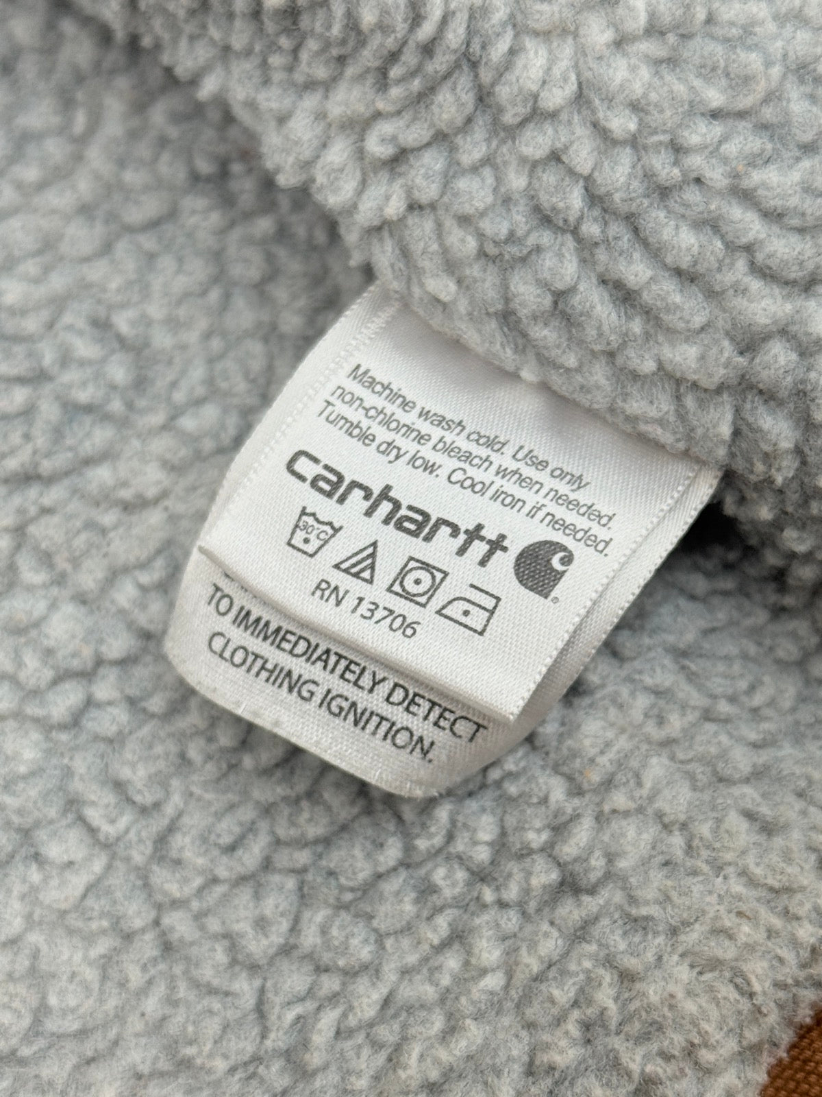 Carhartt Sherpa Lined Canvas Jacket Size 6