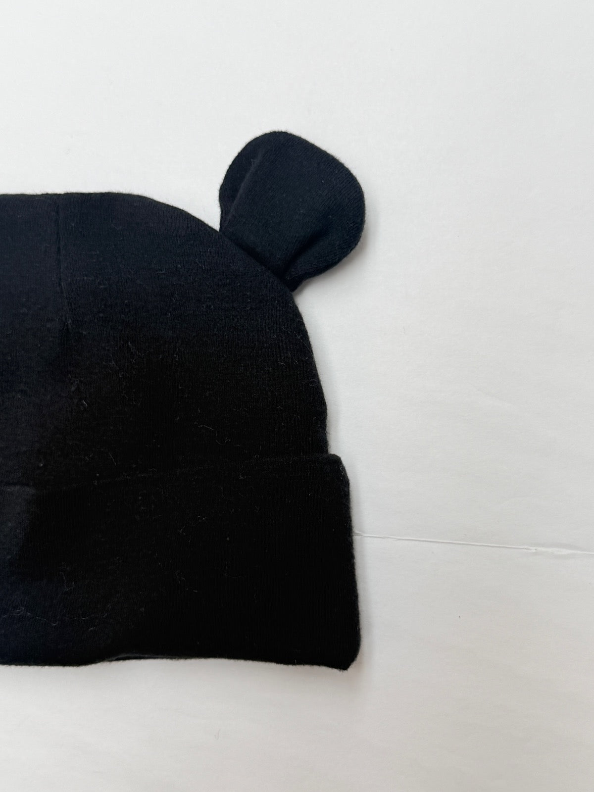 Black Bear Ears Beanie Hat