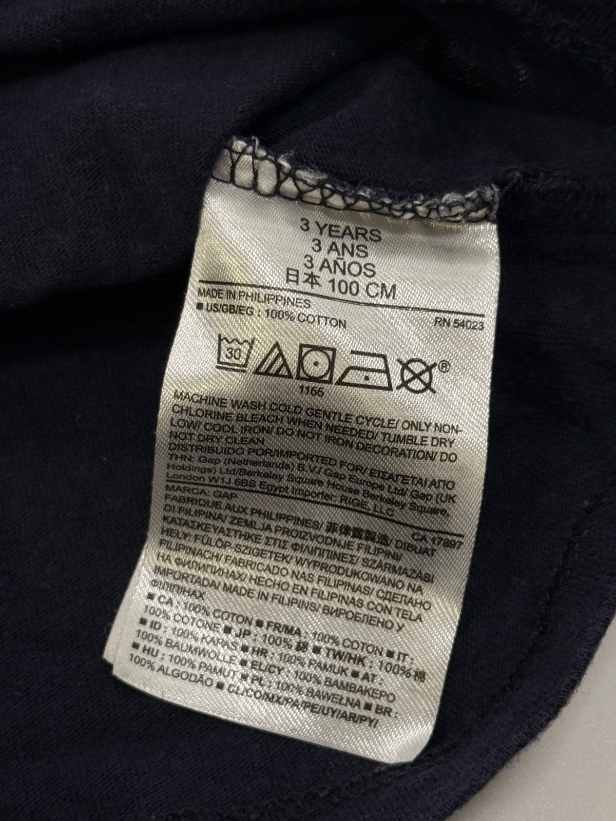 babyGap Navy Robot Graphic Long Sleeve 3T