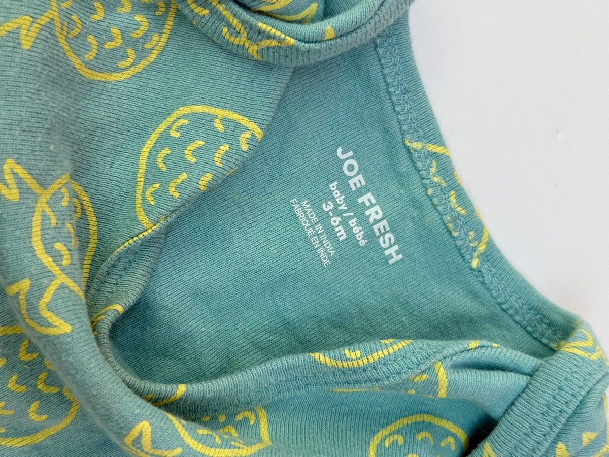 Joe Fresh Pineapple Onesie 3-6m