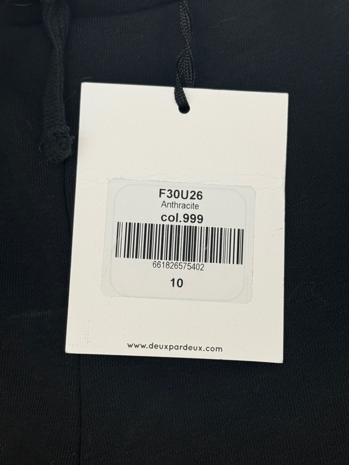 NWT - Deux Par Deux Black Zip Pocket Shorts