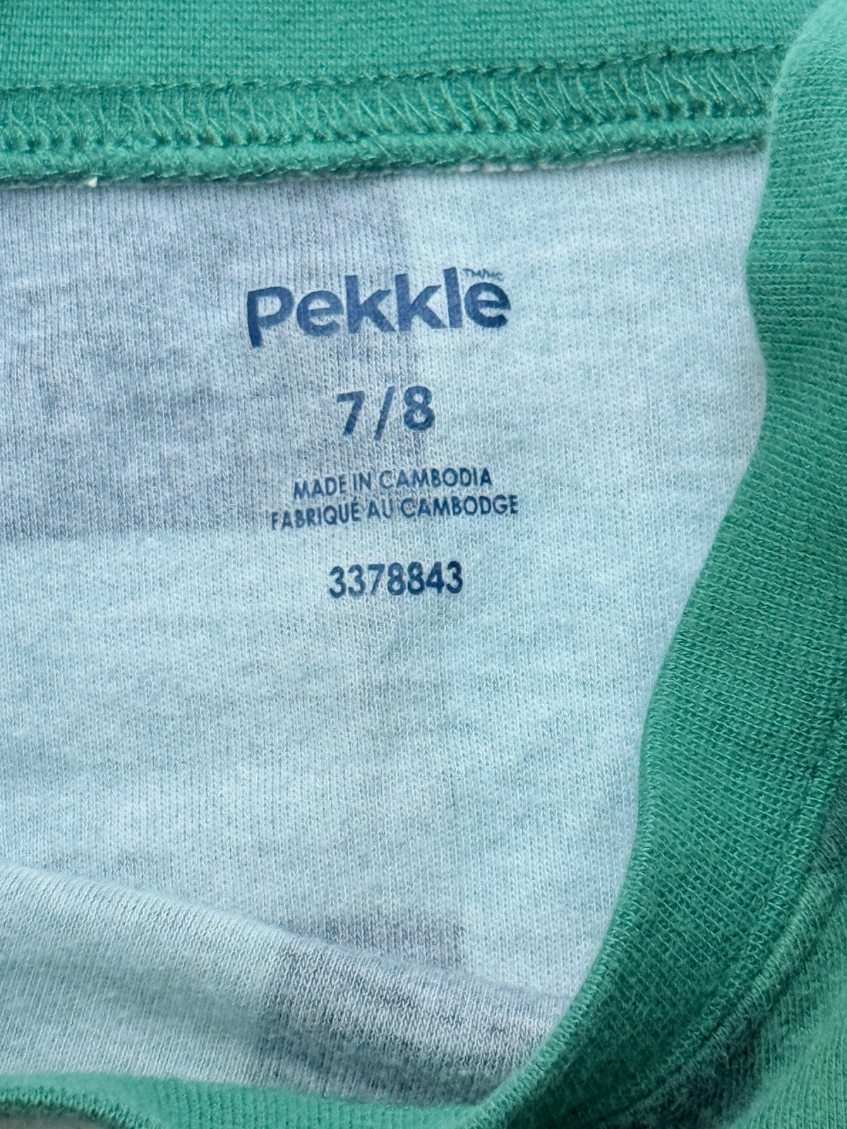 Pekkle Green Buffalo Plaid Moose Pajama Size 7/8