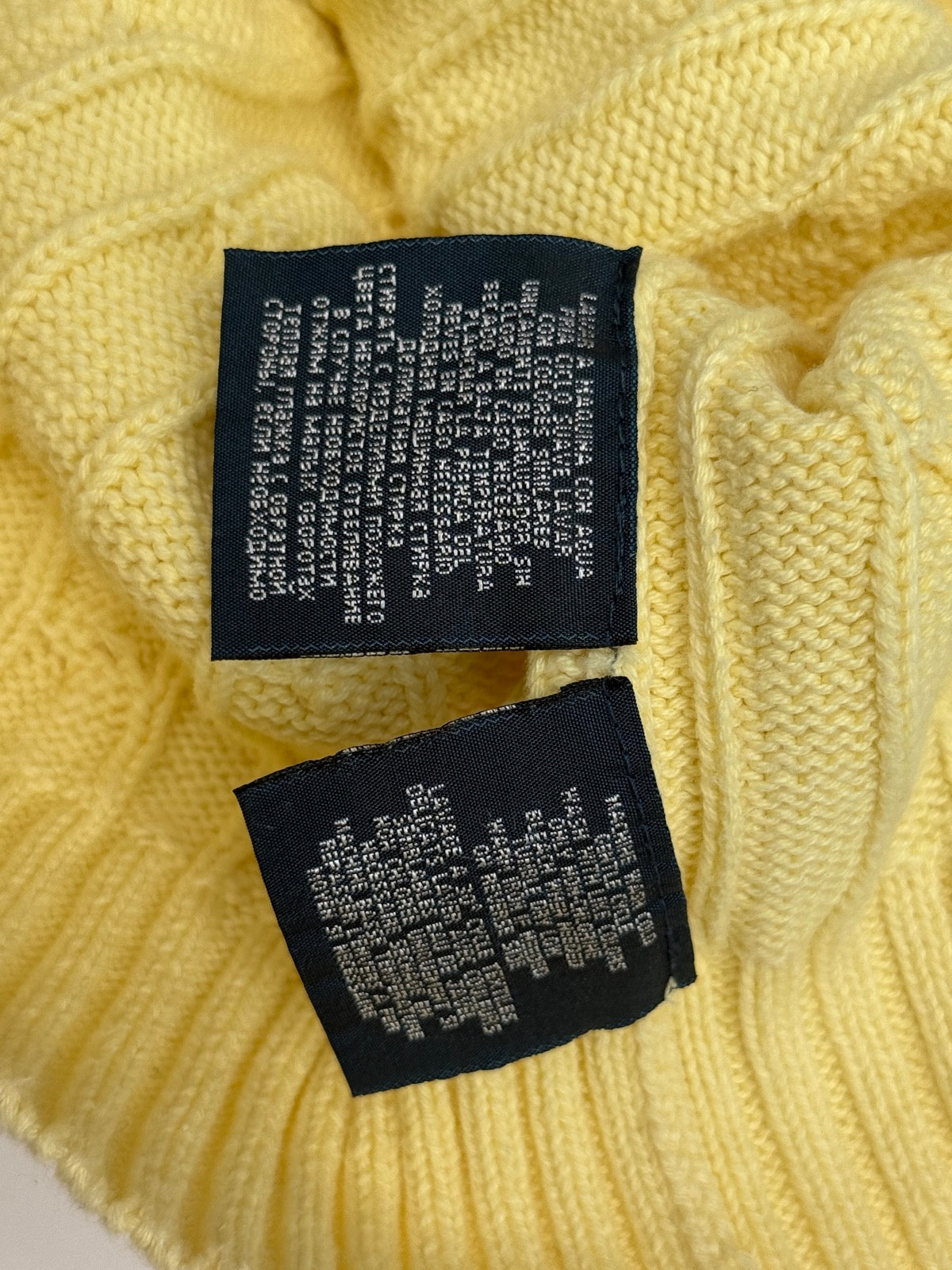 Polo Ralph Lauren Yellow Cable Knit Vest 4T