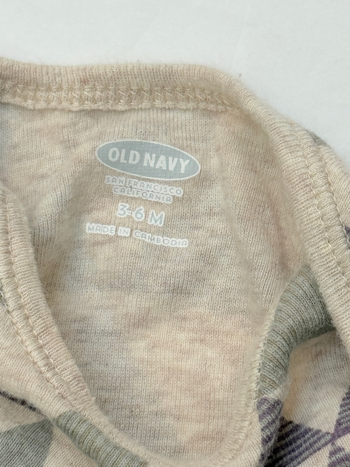 Old Navy Triangle Print Bodysuit 3-6M