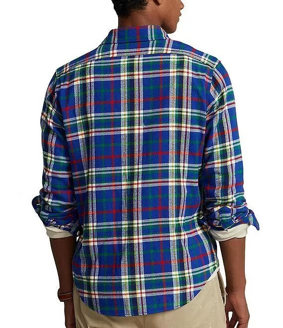 NWT Polo RL Plaid Button up Flannel 10-12y