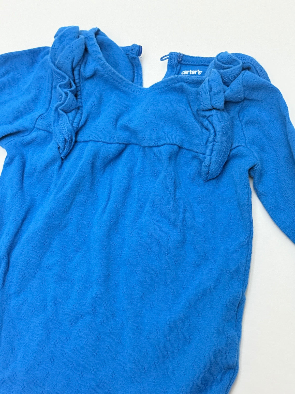 Carter's Blue Ruffle Bodysuit 24M