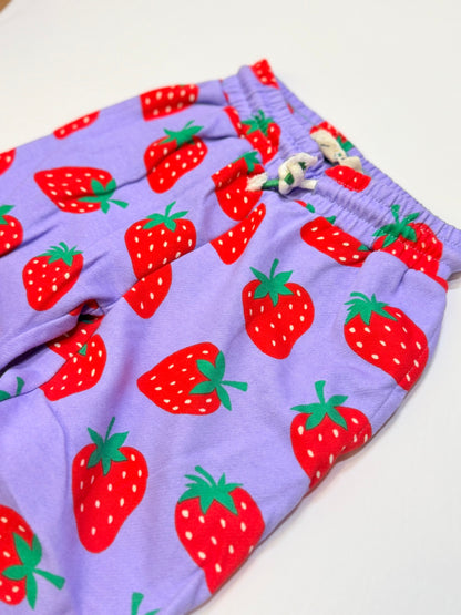 Mini Boden Strawberry Jogger Pants Size 6Y