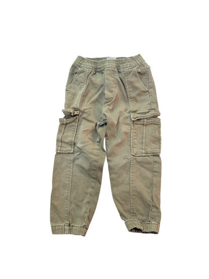 Zara Olive Cargo Jogger Pants 3Y