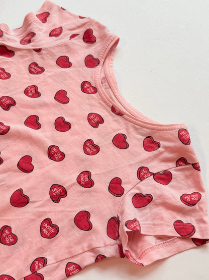 Primark Pink Heart Print T-Shirt 18-24m