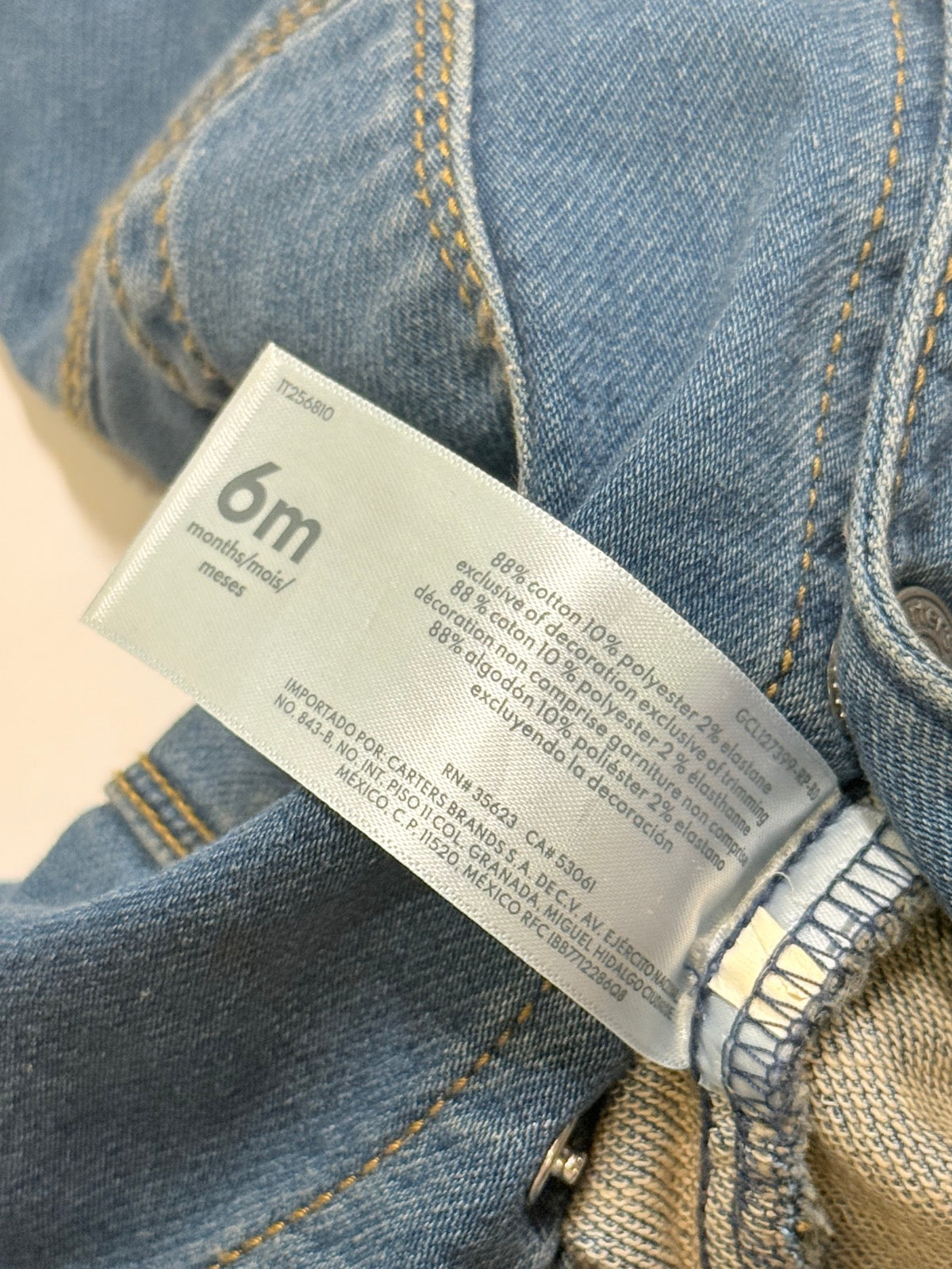 Carter's Little Buddy Denim Jumpsuit 6m