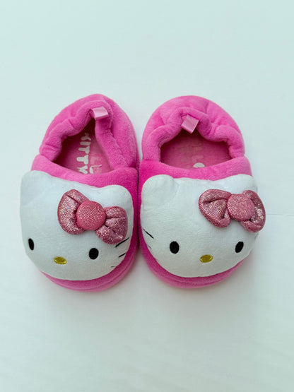 Hello Kitty Pink Plush Slippers Size 5/6