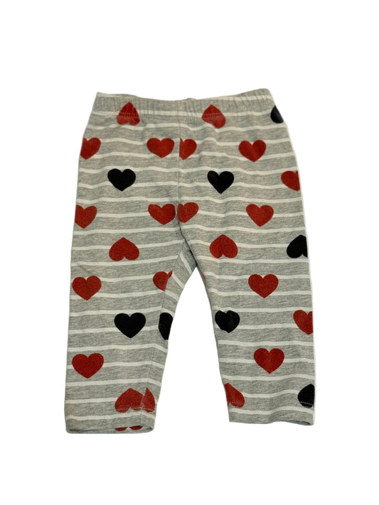 Baby Gap Heart Print Leggings 3-6M
