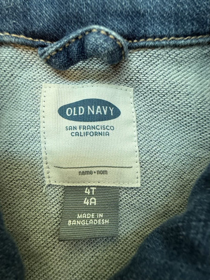 Old Navy Denim Zip Jacket 4T