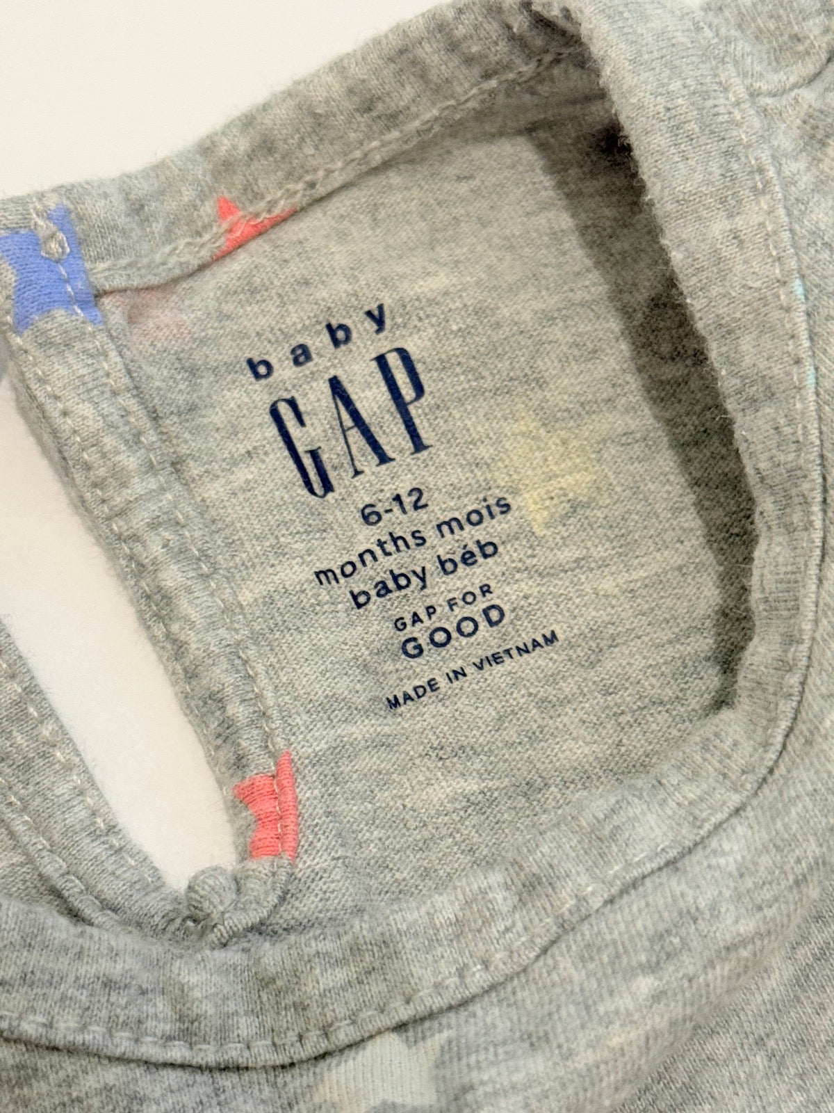 Baby Gap Star Print Ruffle Tee 6-12M
