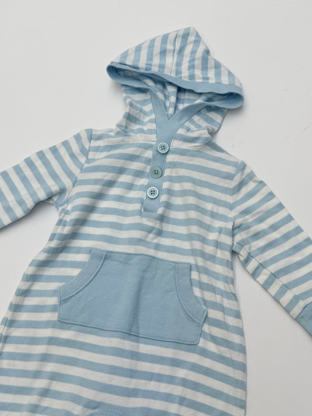 Old Navy Striped Hooded Romper 3-6 Months