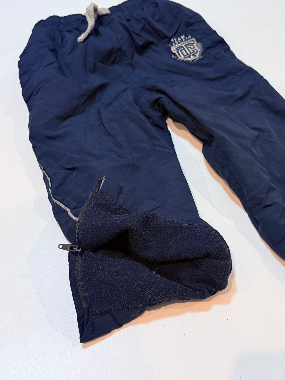 Childrens Place Navy Fleece-Lined Pants 24M