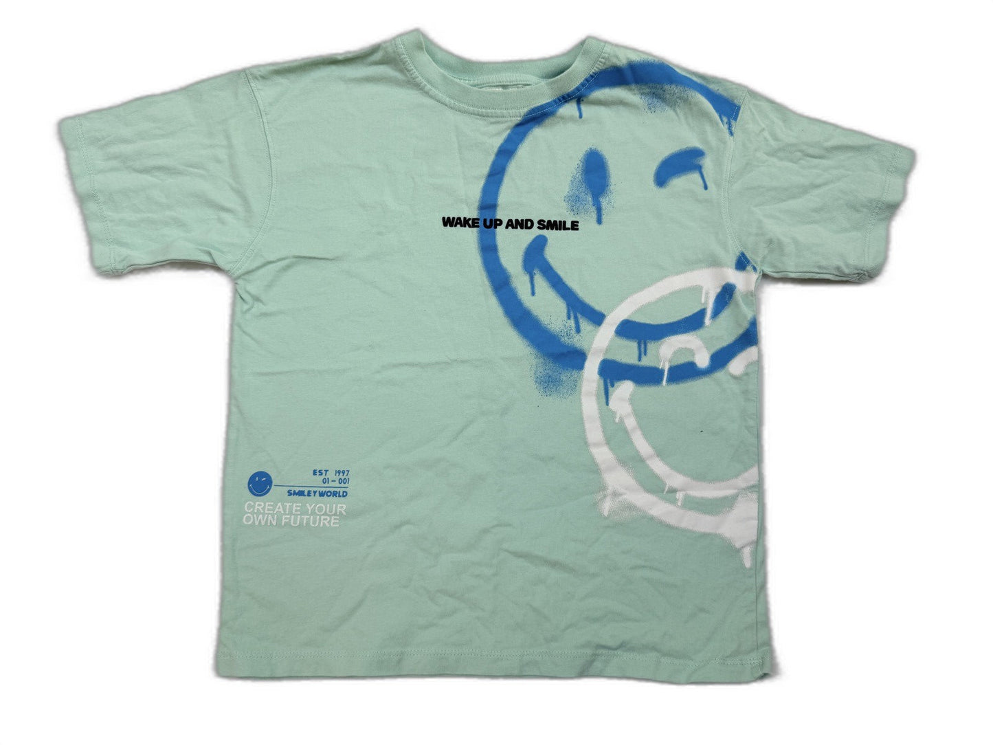 Zara x Smiley World Mint T-Shirt 8-9Y