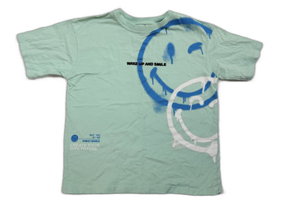 Zara x Smiley World Mint T-Shirt 8-9Y