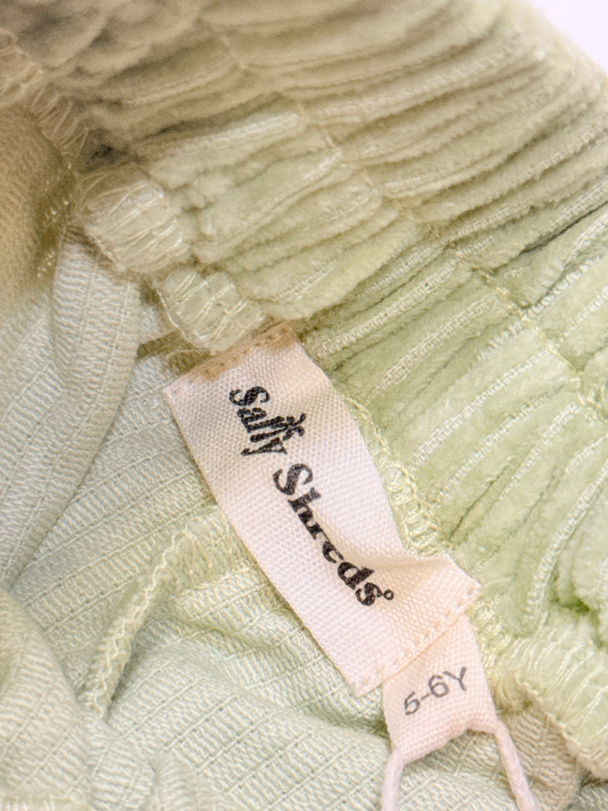 Sally Shreds Green Corduroy Pants 5-6Y