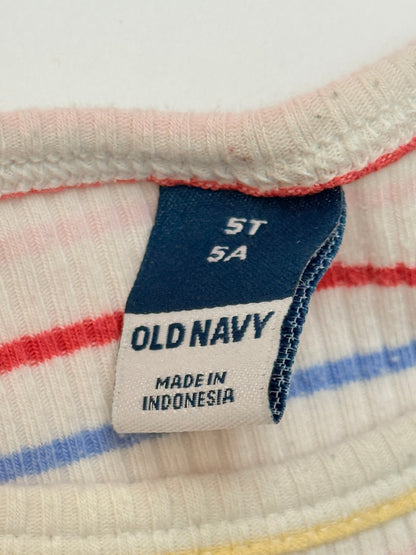 Old Navy Striped Ribbed Long Sleeve Top 5T