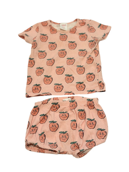 Seed Heritage Baby Peach Print Set 6-12M