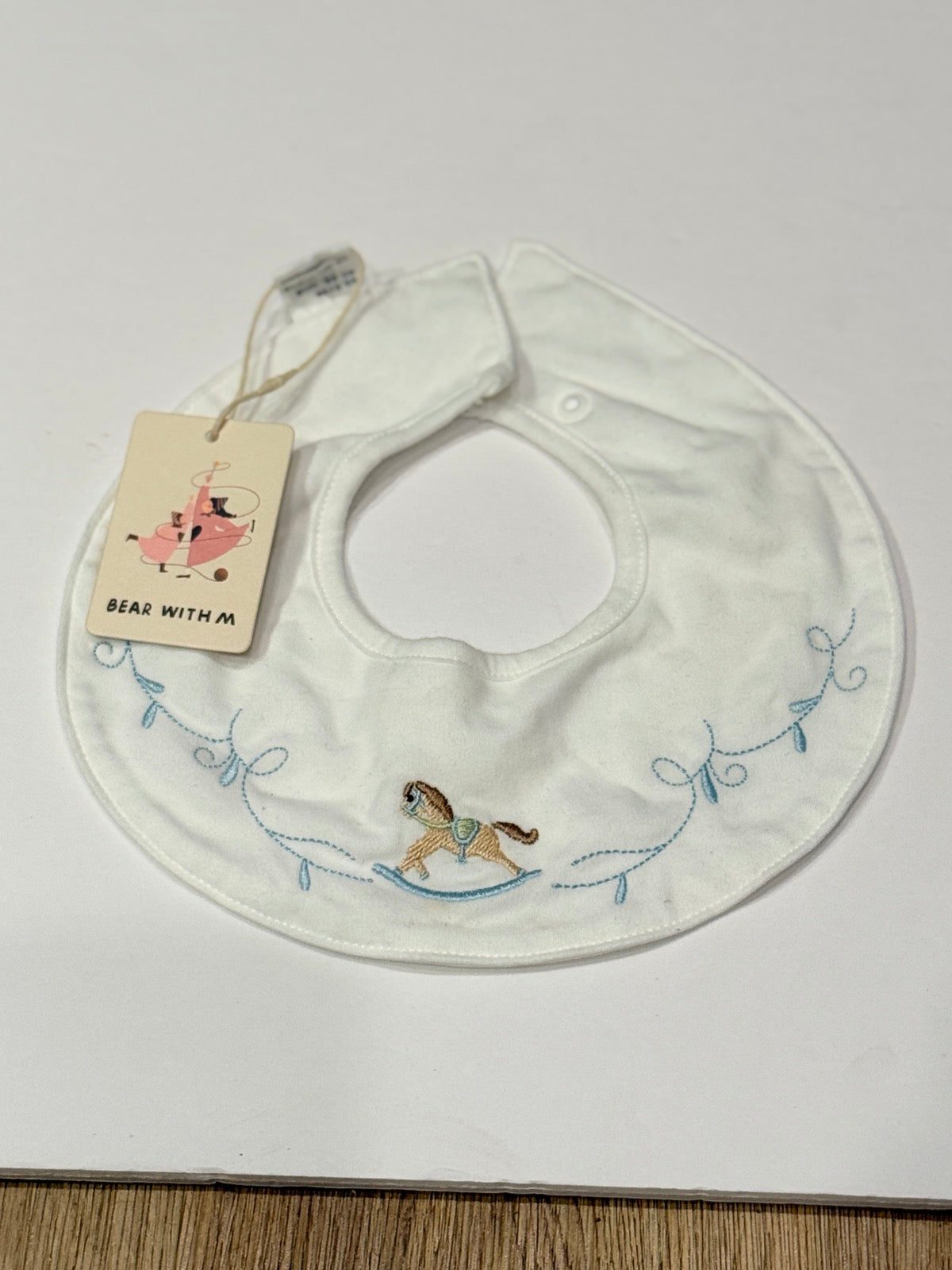 Bear With M Blue Fairy Land Bib Set