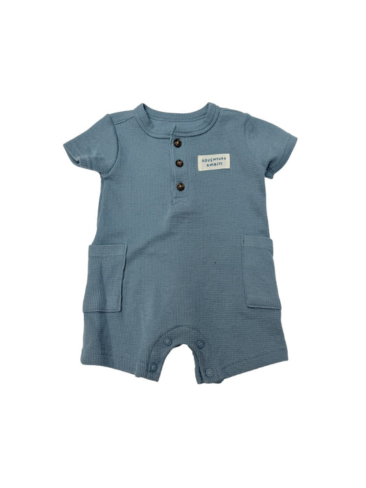 Carter's Child of Mine Waffle Knit Romper 0-3M
