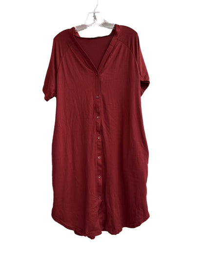 Ekouaer Red Nursing friendly nightgown Size S