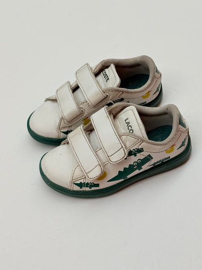 Lacoste Carnaby Evo Crocodile Print Sneakers Size 8