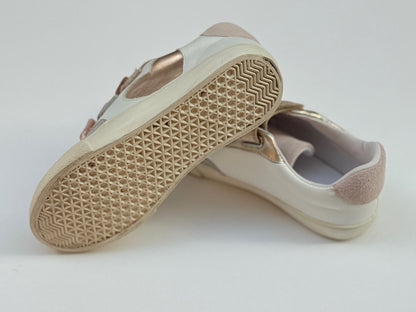Mini Boden Metallic Velcro Sneakers Size 32