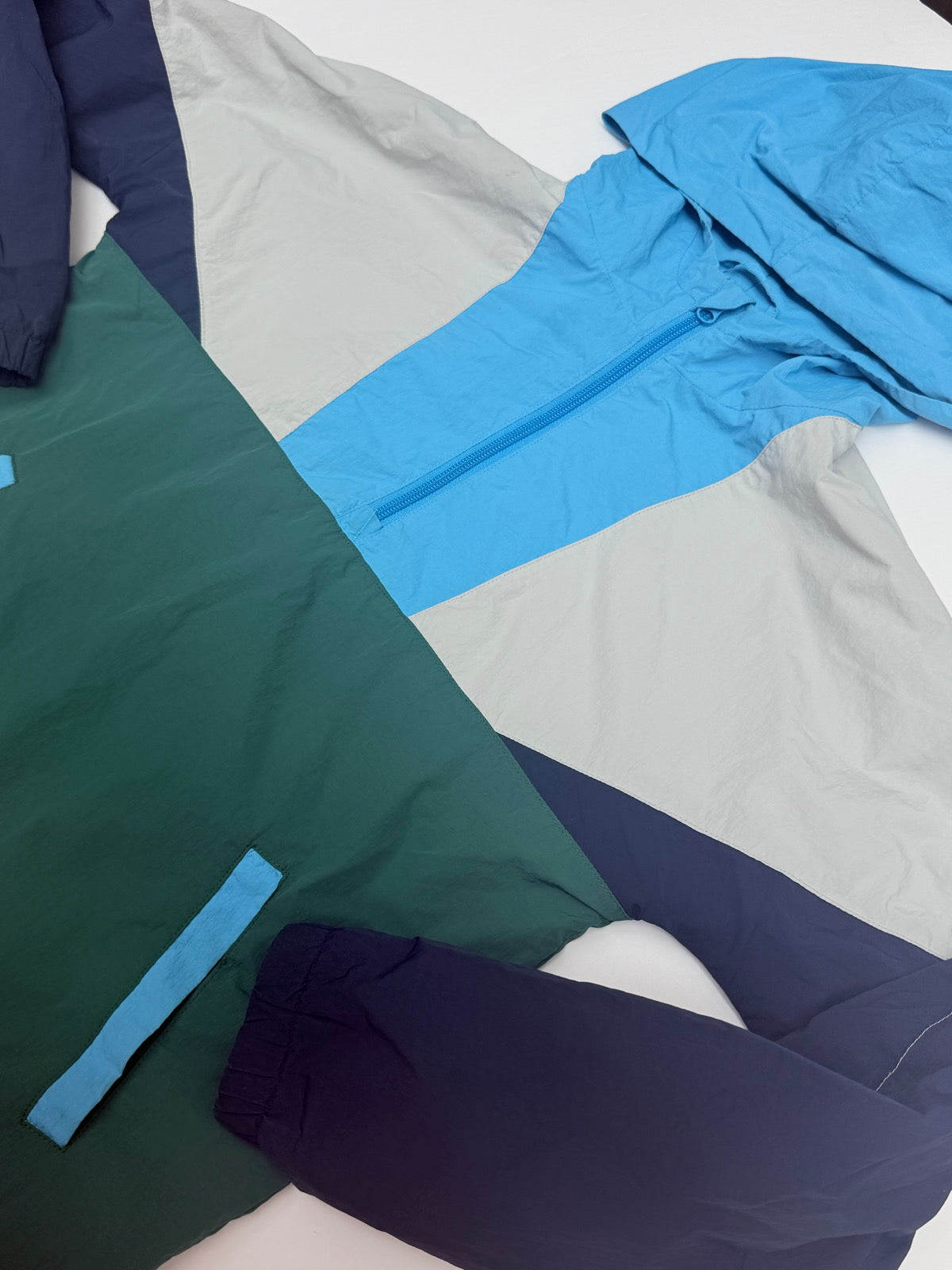 Cat & Jack Colorblock Windbreaker Jacket Size L 12 14
