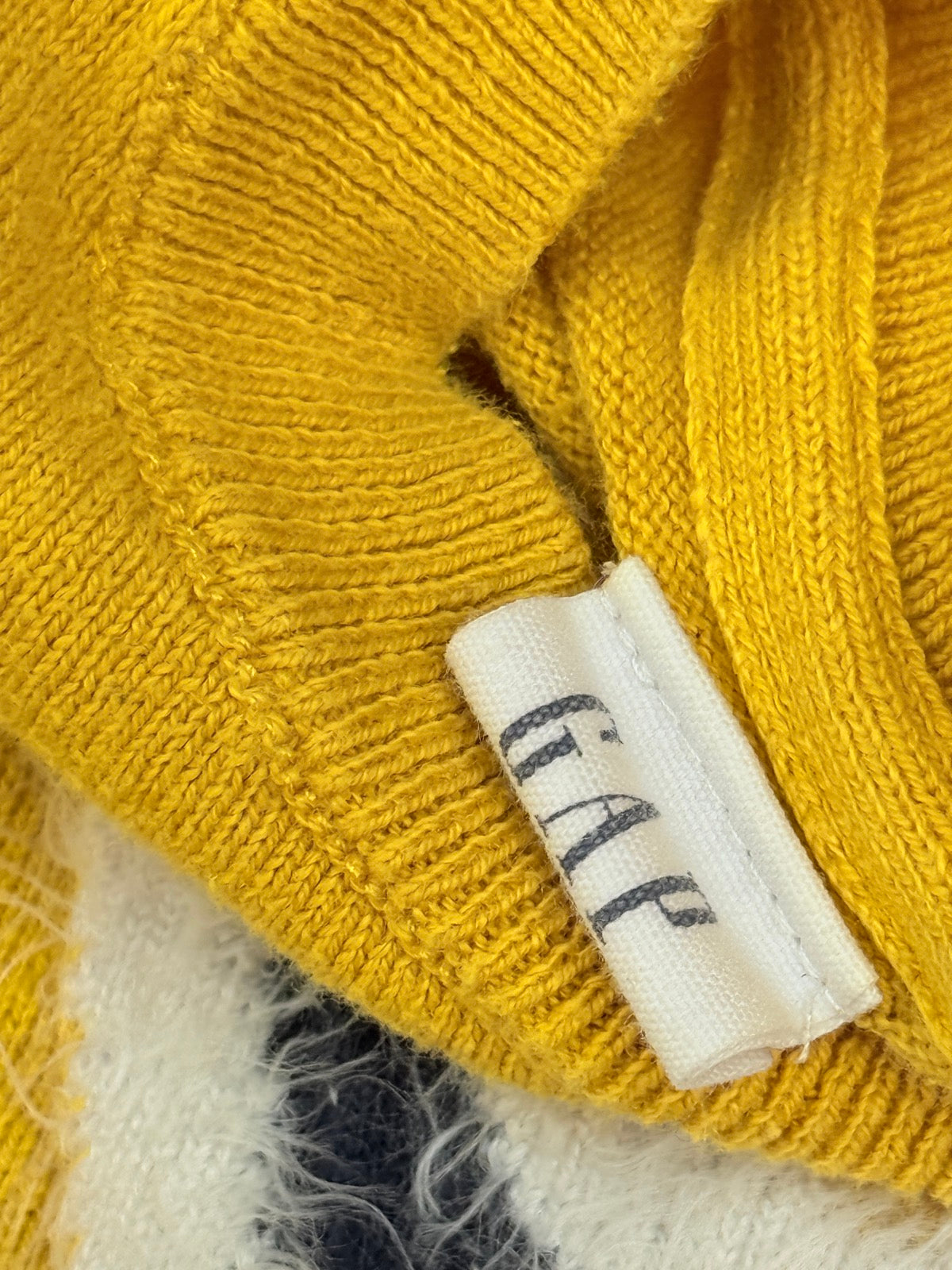 Gap Mustard Llama Sweater Size 6-7