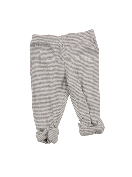 Precious Firsts Gray Striped Pants NB