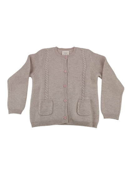 Kaede Cashmere Cable Knit Cardigan 5-6Y