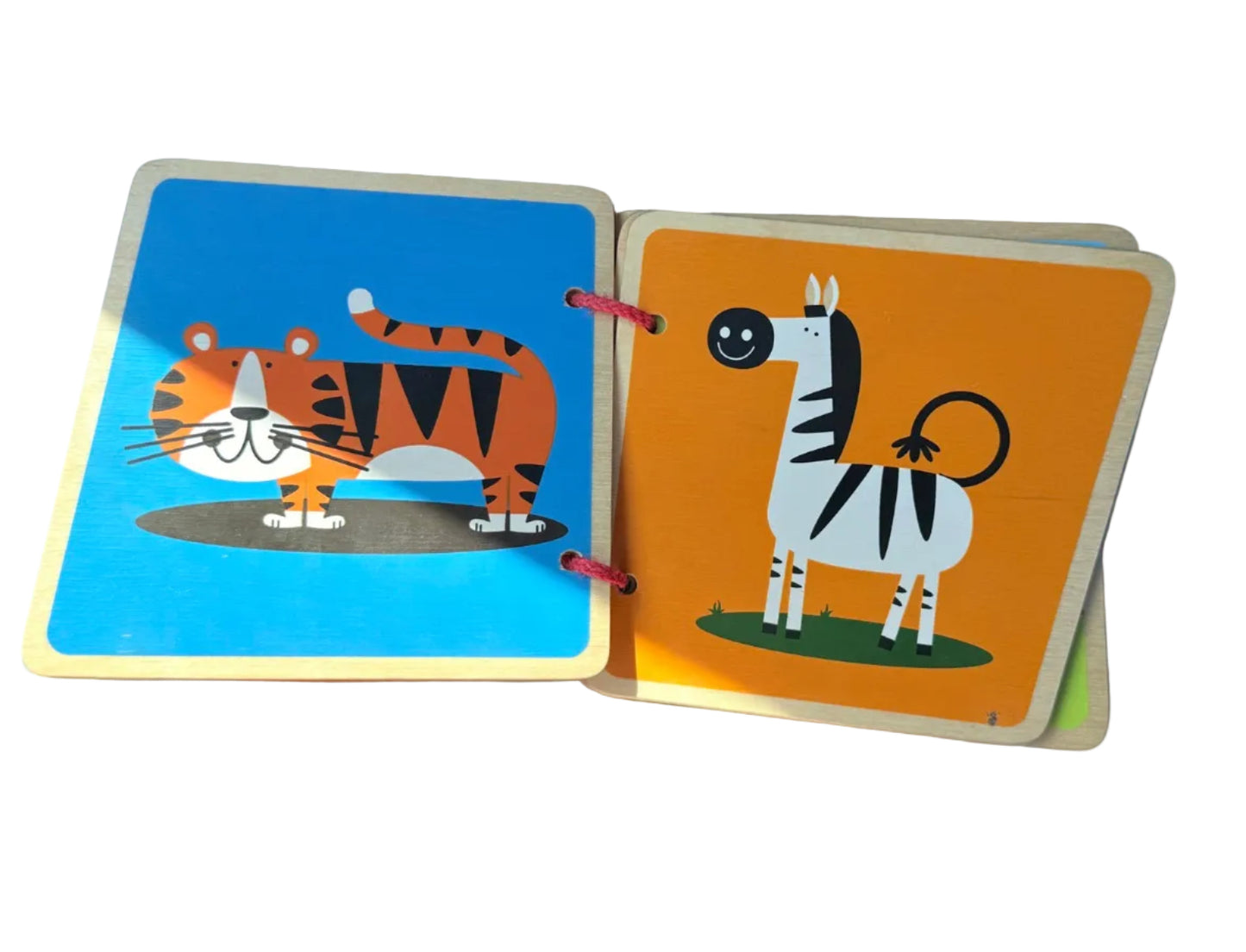 Hape Safari Animal Wooden Baby Book