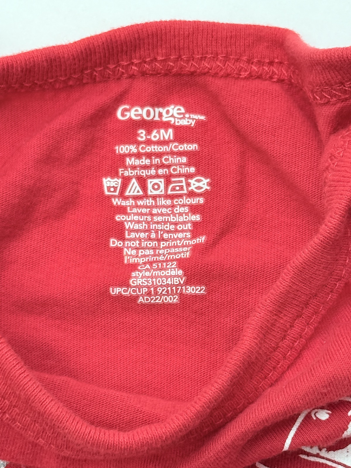 George Baby Love Bites Dino Bodysuit 3-6M