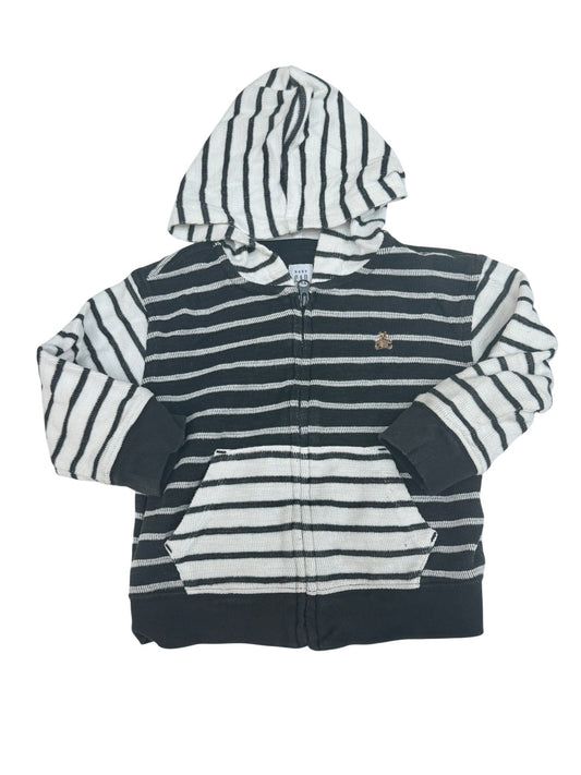 Baby Gap Striped Zip Hoodie 18-24M