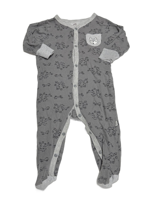 Just Born Organic Fox Footed Sleeper 3-6M