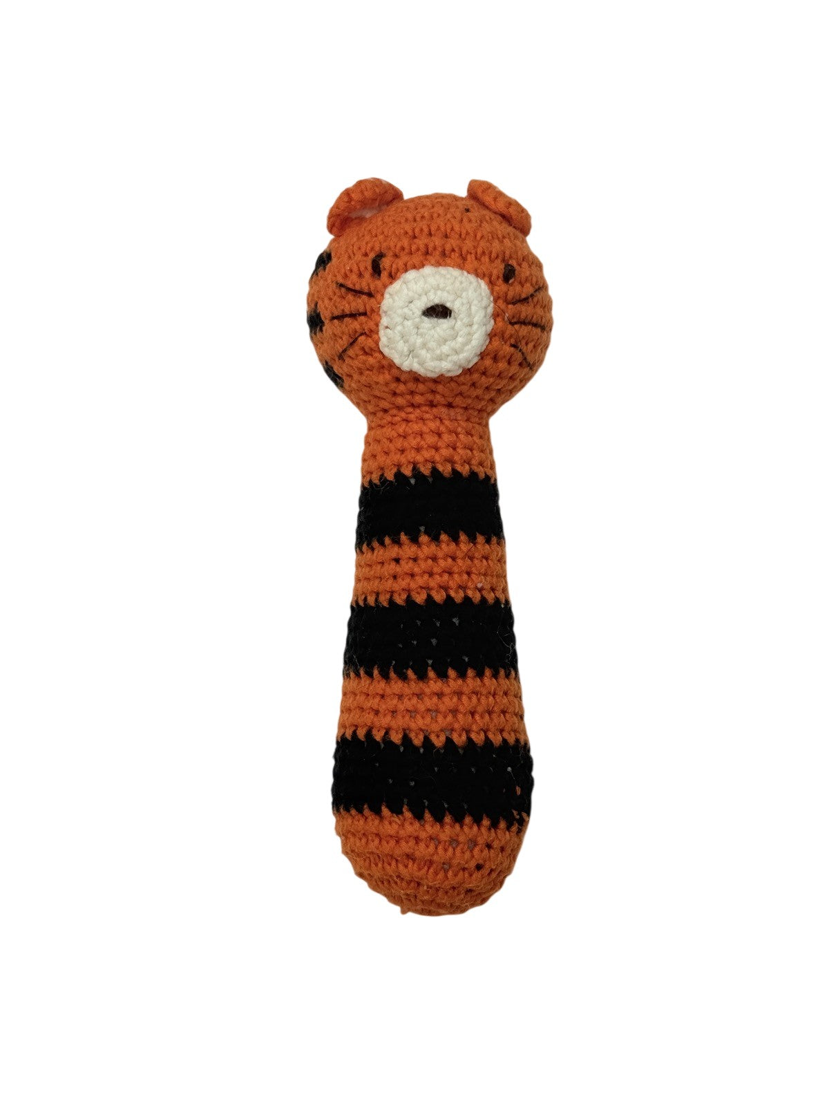 Crochet Tiger Baby Rattle Toy