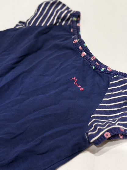 Mexx Navy Floral Ruffle Dress 12-18M