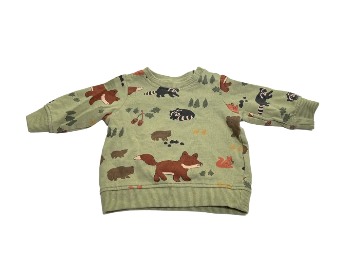 H&M Forest Animals Sweatshirt 4-6M