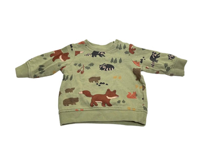H&M Forest Animals Sweatshirt 4-6M