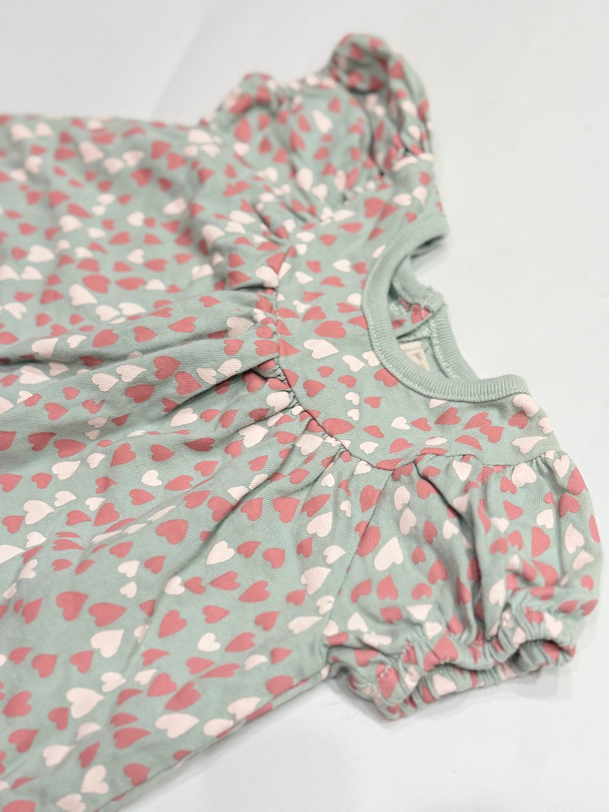 Peek Heart Print Dress 6-12M