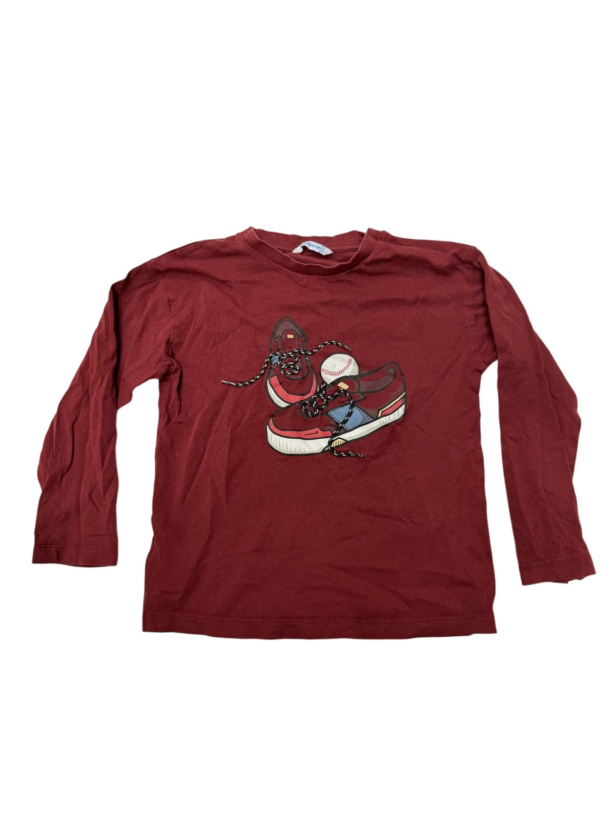 Mayoral Sneaker Graphic Long Sleeve T-Shirt Size 6